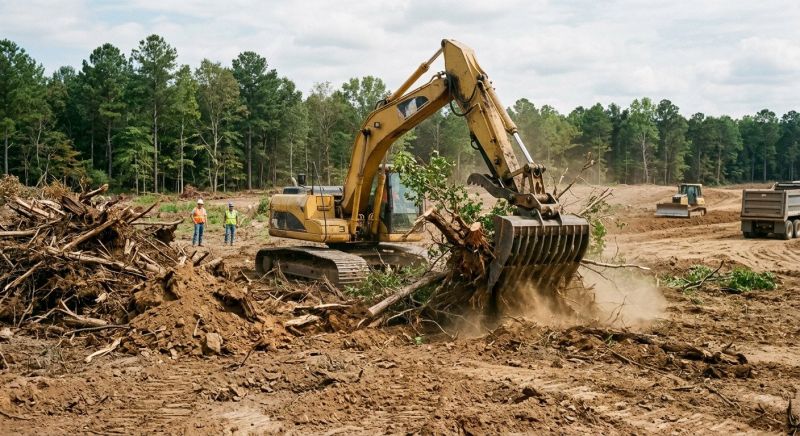 Construction Site Land Clearing in Cumming, GA