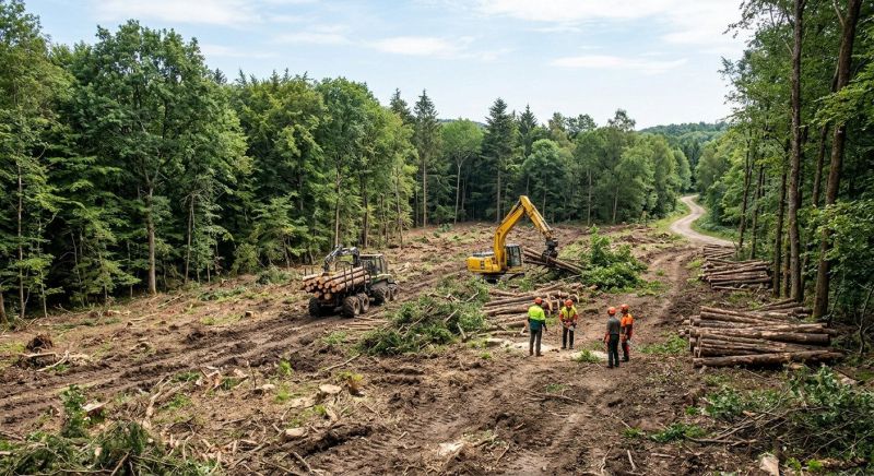 Hill Clearing in Cumming, GA